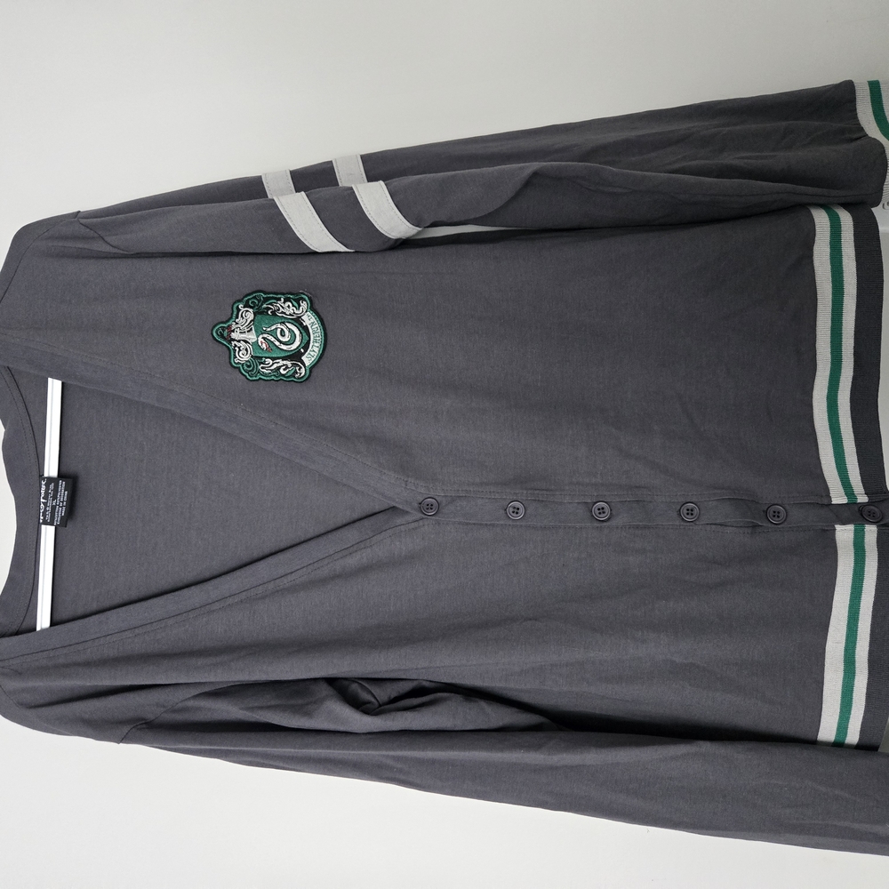 Harry Potter Slytherin Gray Cardigan
